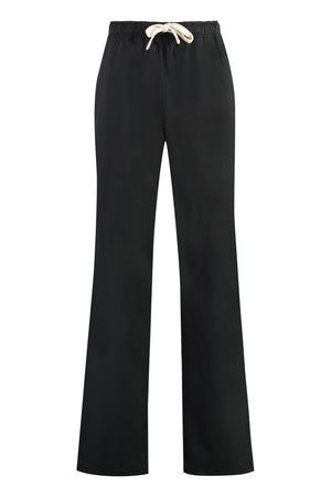 Wool blend trousers-0